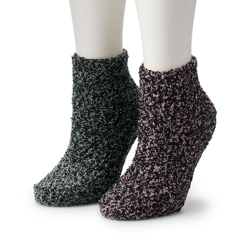 UPC 042825698697 product image for Women's Dr. Scholl's 2-Pair Soothing Spa Low-Cut Slipper Socks, Size: 9-11, Blac | upcitemdb.com