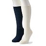 Women's Dr. Scholl's 2-Pair Graduated Compression Knee-High Socks