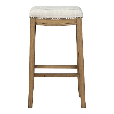 Linon Claridge Stripe Bar Stool