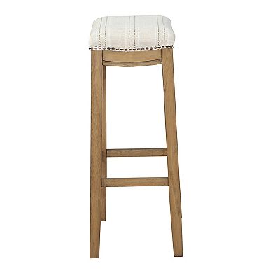 Linon Claridge Stripe Bar Stool