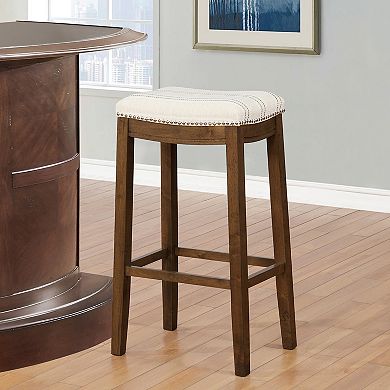 Linon Claridge Stripe Bar Stool