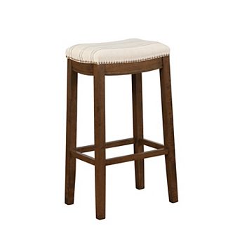 Linon Claridge Stripe Bar Stool