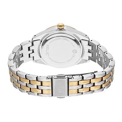 Relic by Fossil Women's Iva Crystal Accent Two Tone Watch