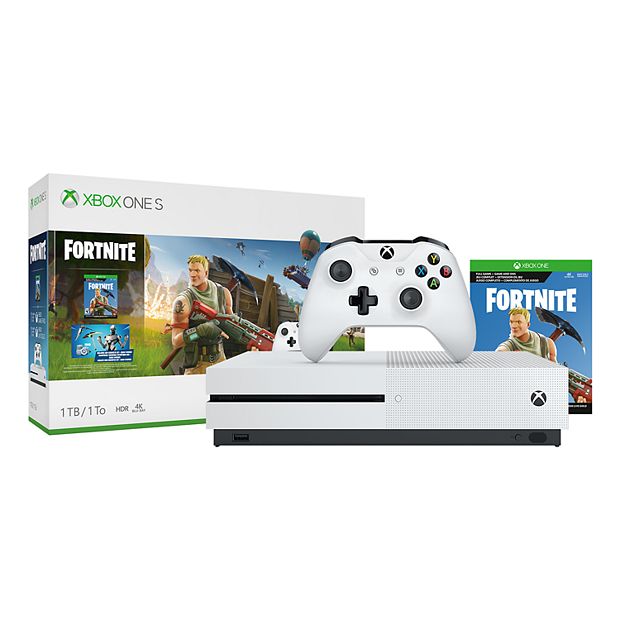  Xbox One S All Digital Edition Console Bundle w/Fortnite  exclusive - Downloads for Minecraft, SOT, & Fornite Battle Royale - 1TB Hard  Drive Capacity - Enjoy disc-free gaming - Includes 1