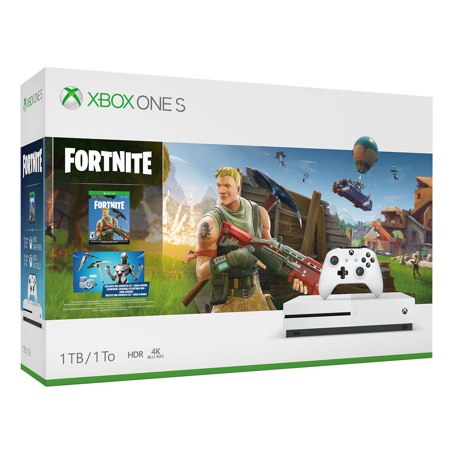 Kohl Fortnite Bundle Microsoft Xbox One S 1tb Fortnite Bundle With 4k Ultra Hd Blu Ray Kohls