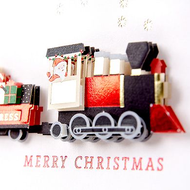 Hallmark Signature Christmas Train Christmas Card