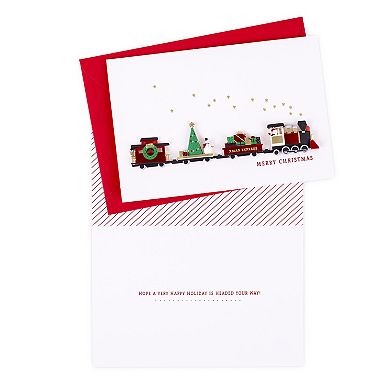Hallmark Signature Christmas Train Christmas Card