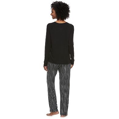 Women's Sonoma Goods For Life® Raglan Graphic Tee & Pants Pajama Set