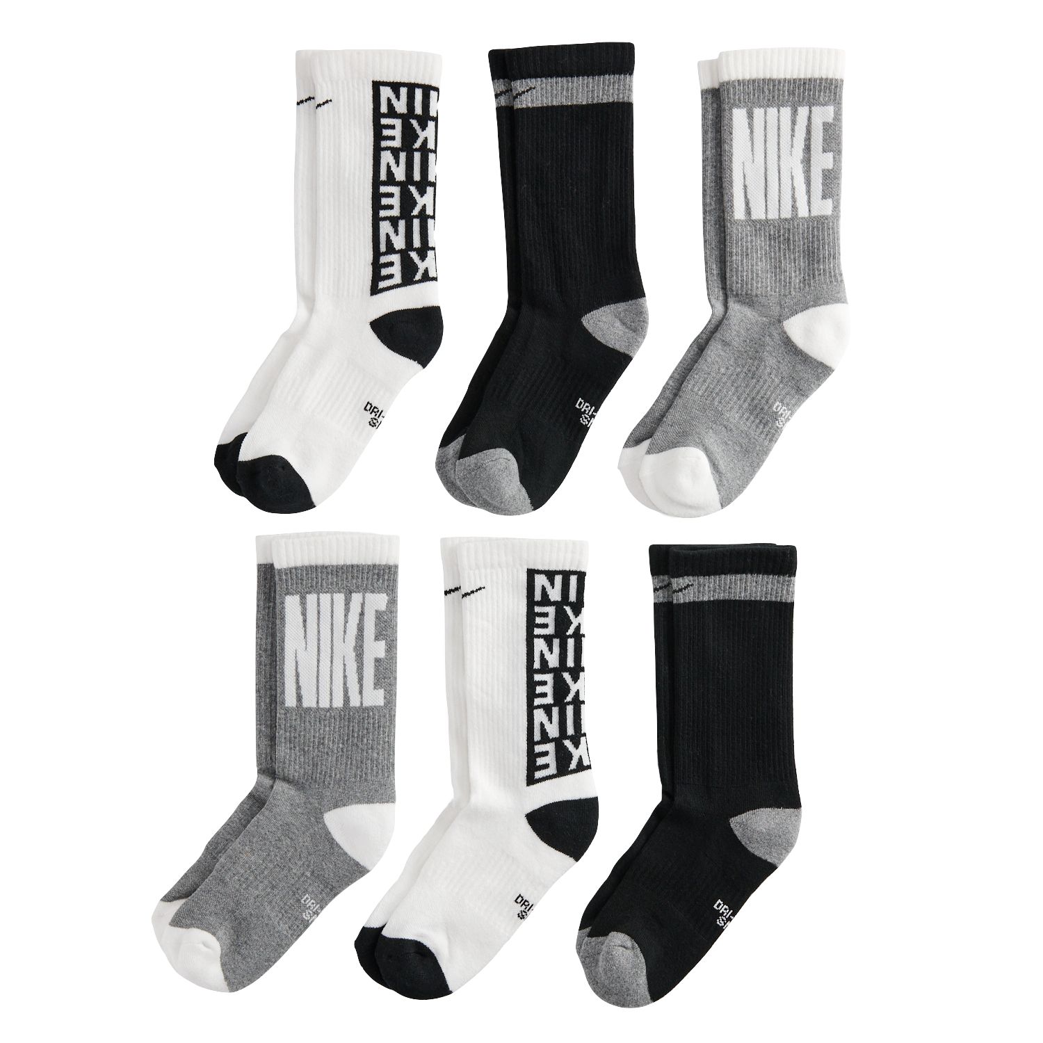 boys nike crew socks