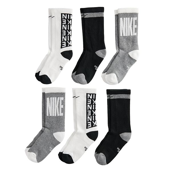 Boys 4-20 Nike 6-Pack Crew Socks