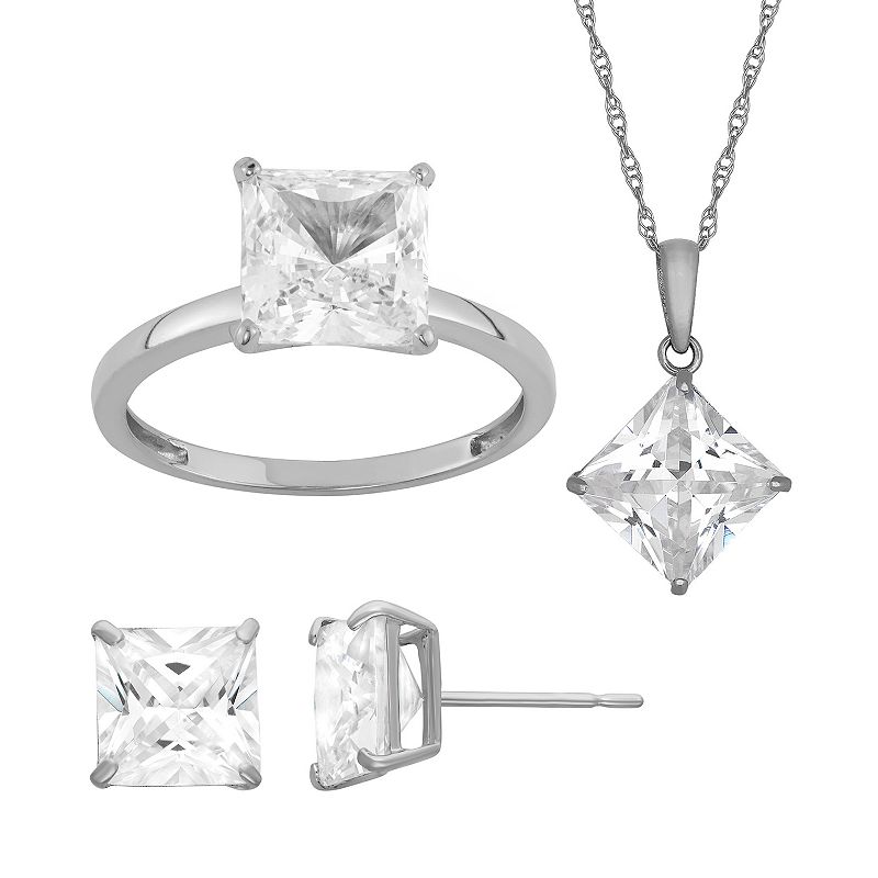 Kohls princess sale cut diamond earrings