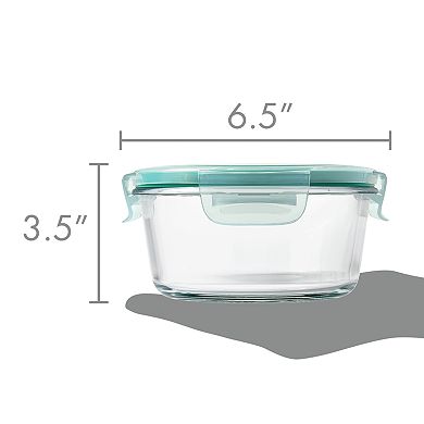 OXO Good Grips 4-Cup Smart Seal Glass Round Container