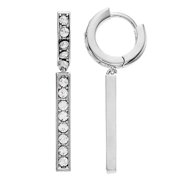 Brilliance Crystal Bar Drop Earrings
