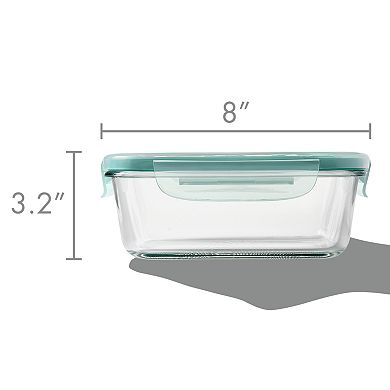 OXO Good Grips 3.5-Cup Smart Seal Glass Rectangle Container