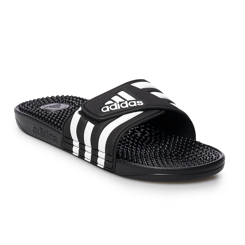 adidas Adissage Mens Slide Sandals, Size: 7, Black
