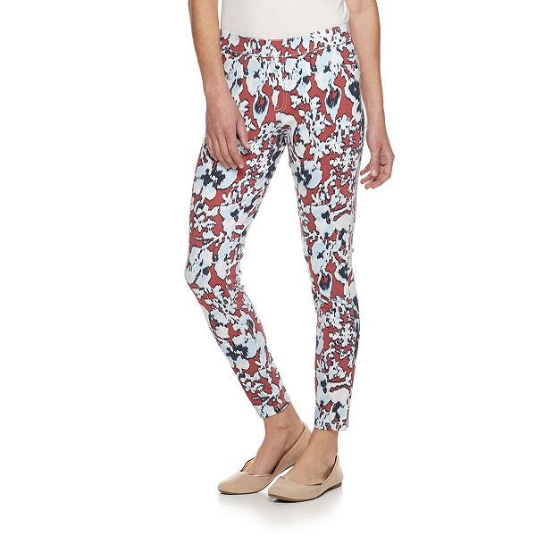 Women's Utopia by HUE Floral Denim Leggings