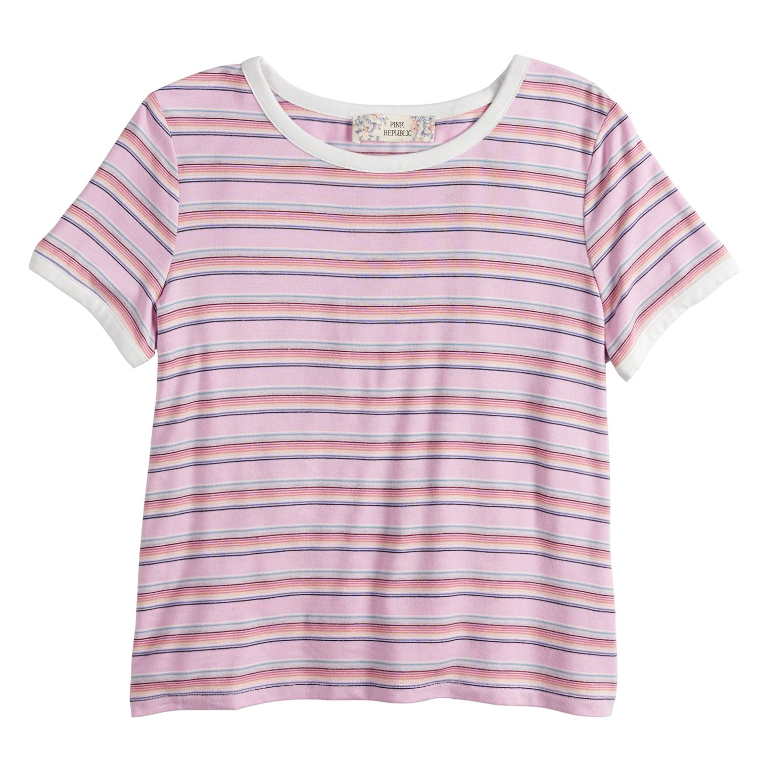 girls pink striped shirt