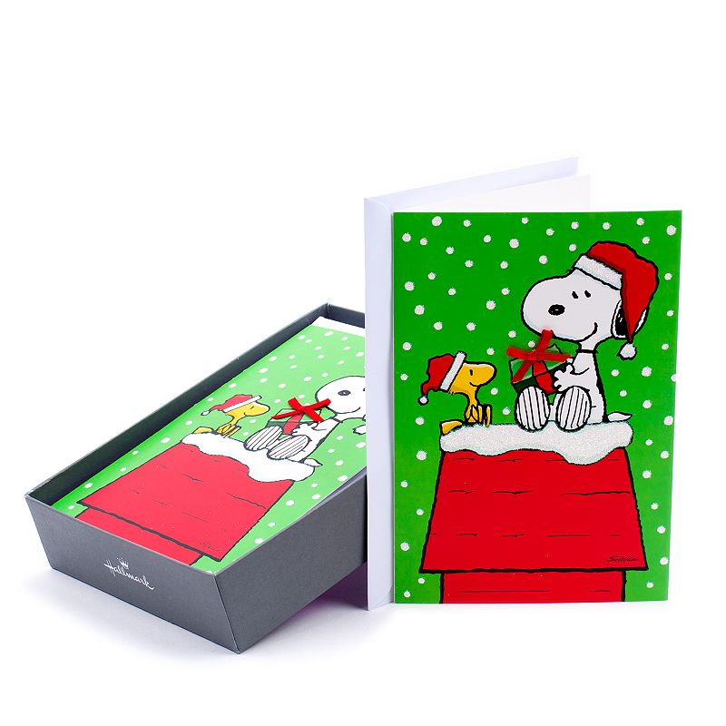 UPC 720473878158 product image for Hallmark 16-Count Snoopy Boxed Christmas Cards, Multicolor | upcitemdb.com