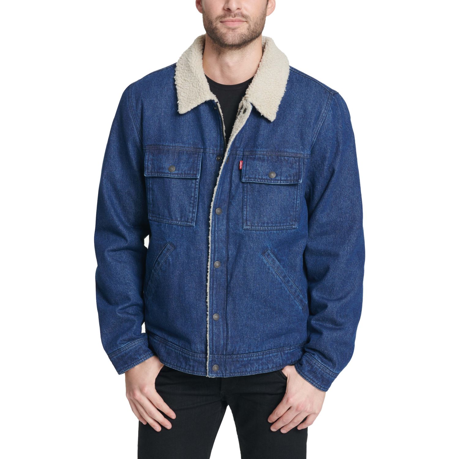 levi's sherpa lined denim jacket mens