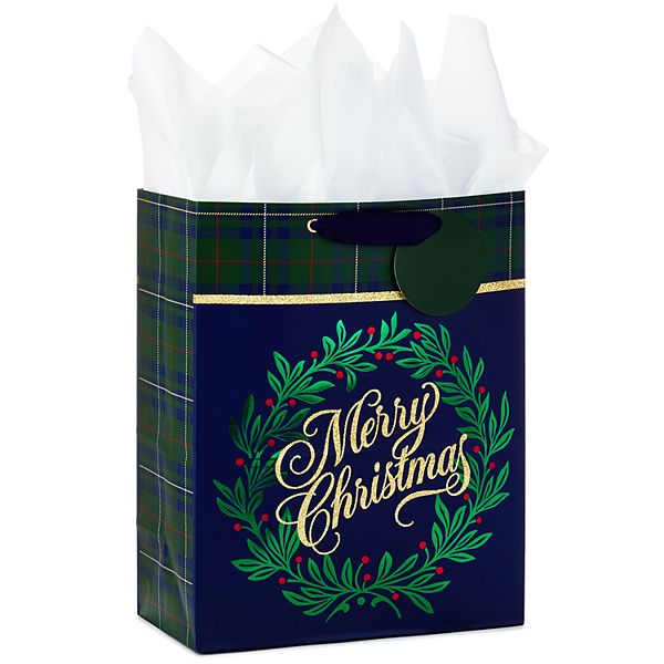 Christmas Gift Bag Hallmark Holiday Medium Gift Bag With Tissue Paper 