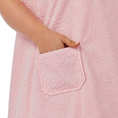 Plus Size Stan Herman Textured Terry Shower Wrap