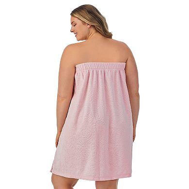 Plus Size Stan Herman Textured Terry Shower Wrap