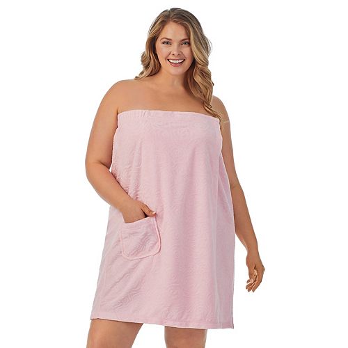 Plus Size Stan Herman Textured Terry Shower Wrap