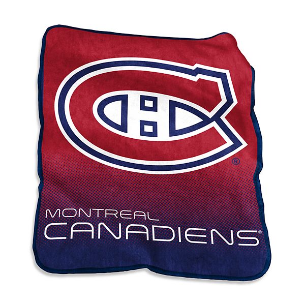 Logo Brands Montreal Canadiens Raschel Throw Blanket