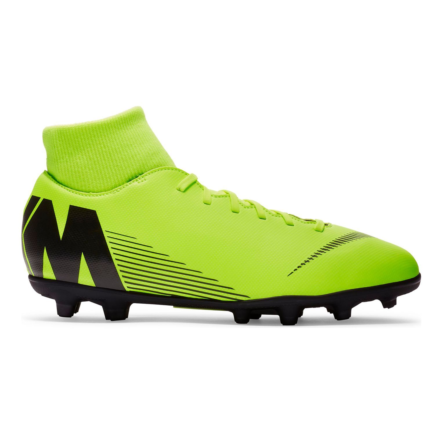 Nike Mercurial Superfly VI Club TF Dark Gray Black Yellow.