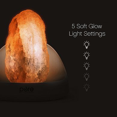 Pure Enrichment PureGlow 2-in-1 Himalayan Salt Lamp & Essential Oils Diffuser