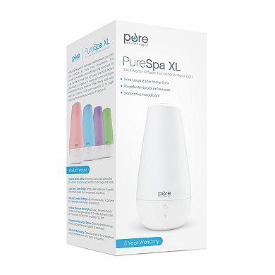 Pure Enrichment PureSpa XL 3-in-1 Humidifier, Mood Light & Essential Oils Diffuser