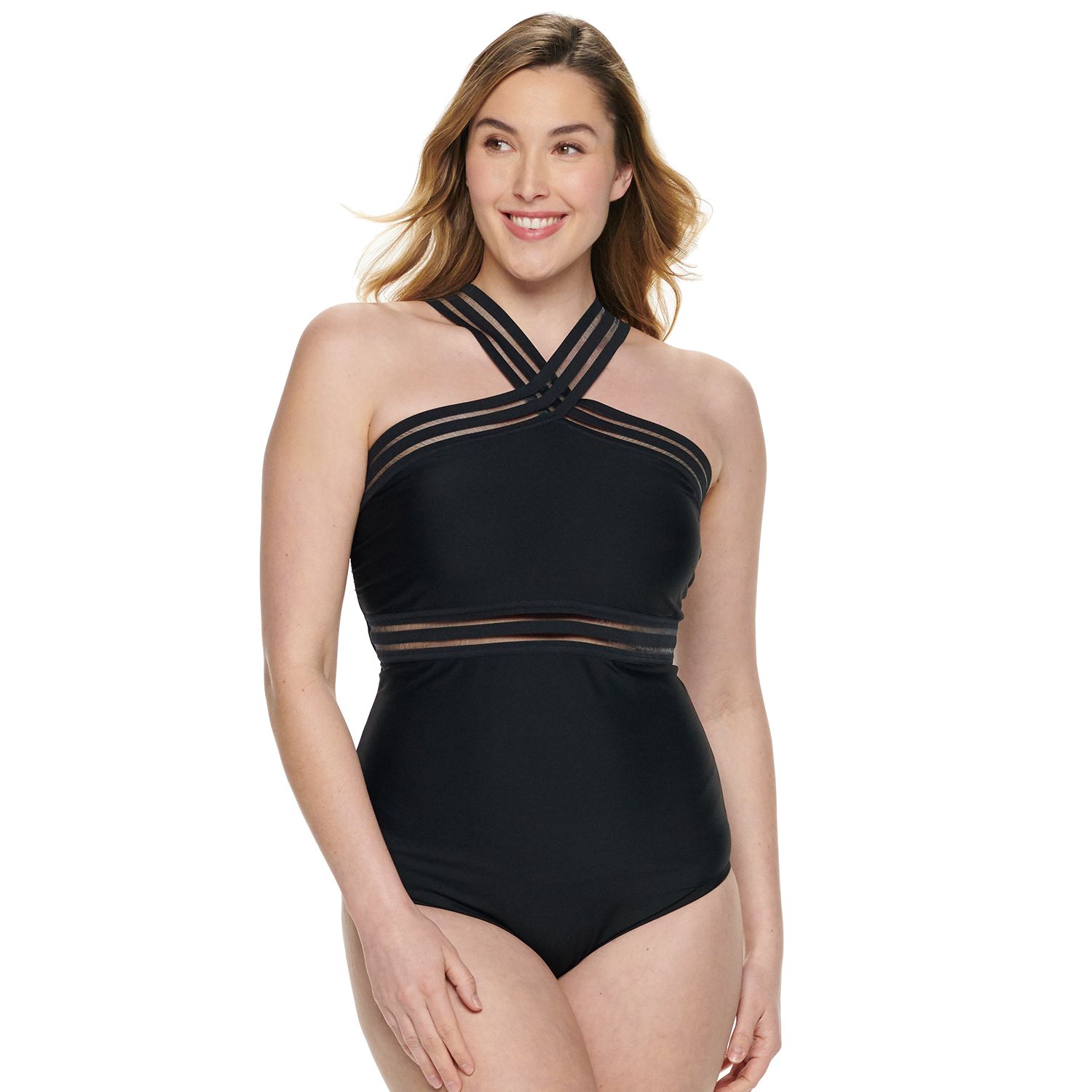 apt 9 plus size swimwear