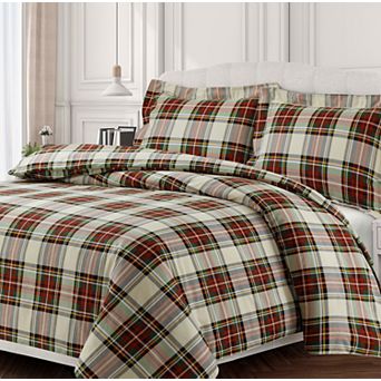 Heavyweight Printed Cotton Flannel Duvet Cover Set