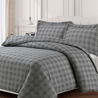 Tribeca Living Heavyweight Printed Flannel Duvet Set