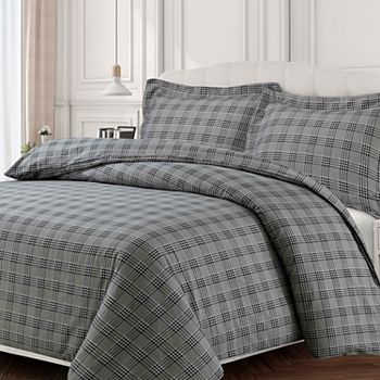 Heavyweight Printed Cotton Flannel Duvet Cover Set