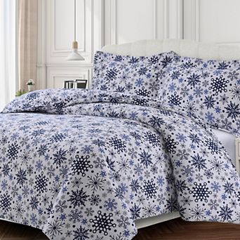 Heavyweight Printed Cotton Flannel Duvet Cover Set