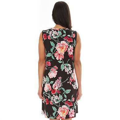Women's Apt. 9® Printed Sleeveless Swing Dress