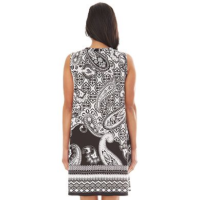 Women's Apt. 9® Printed Sleeveless Swing Dress