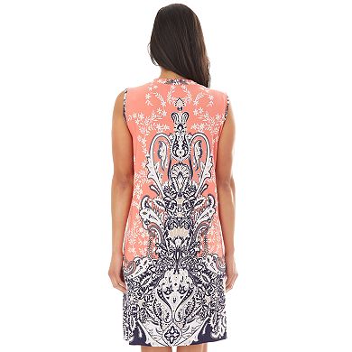 Women's Apt. 9® Printed Sleeveless Swing Dress