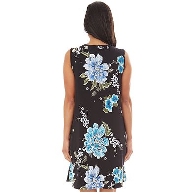 Women's Apt. 9® Printed Sleeveless Swing Dress
