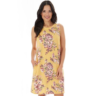 Women s Apt. 9 Printed Sleeveless Swing Dress