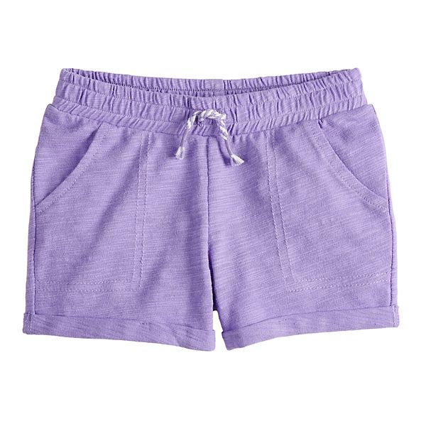 Toddler Girl Jumping Beans® Rolled-Cuff Slubbed Shorts