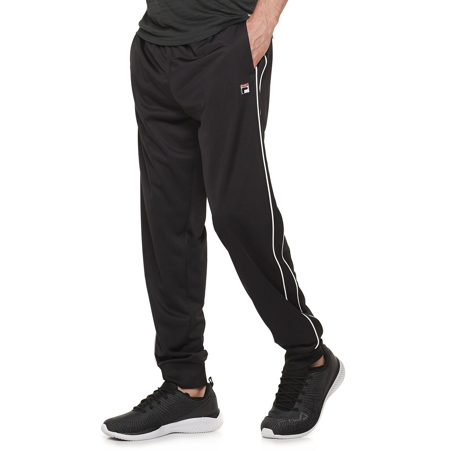 fila sport running fitted pants mens