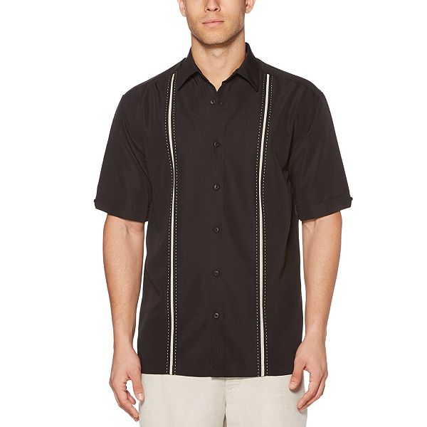 Big & Tall Cubavera Classic-Fit Jacquard Easy-Care Button-Down Shirt