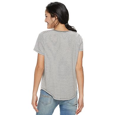 Juniors' SO® Favorite Crew Tee