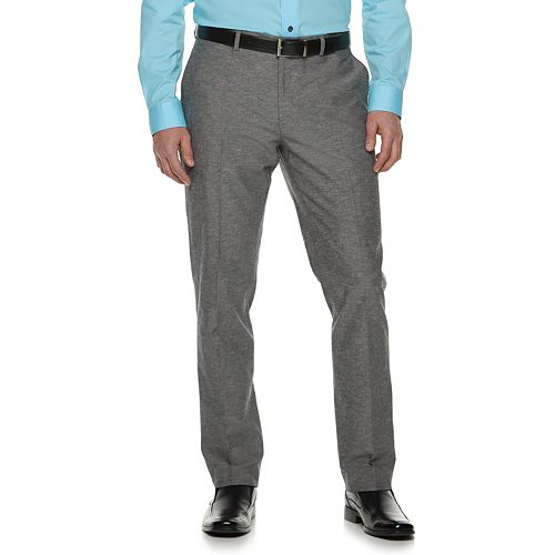 Men's Apt. 9® Slim-Fit Stretch LinenApt. 9Blend Flat-Front Pants