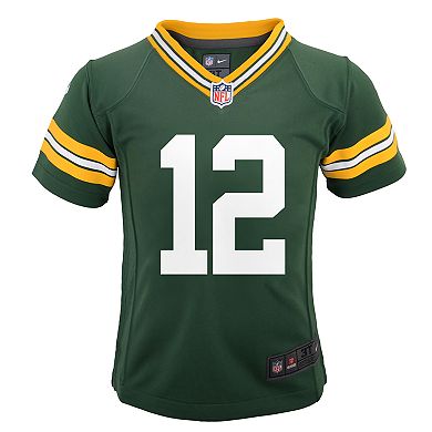 Boys 4-7 Green Bay Packers Aaron Rodgers Team Jersey