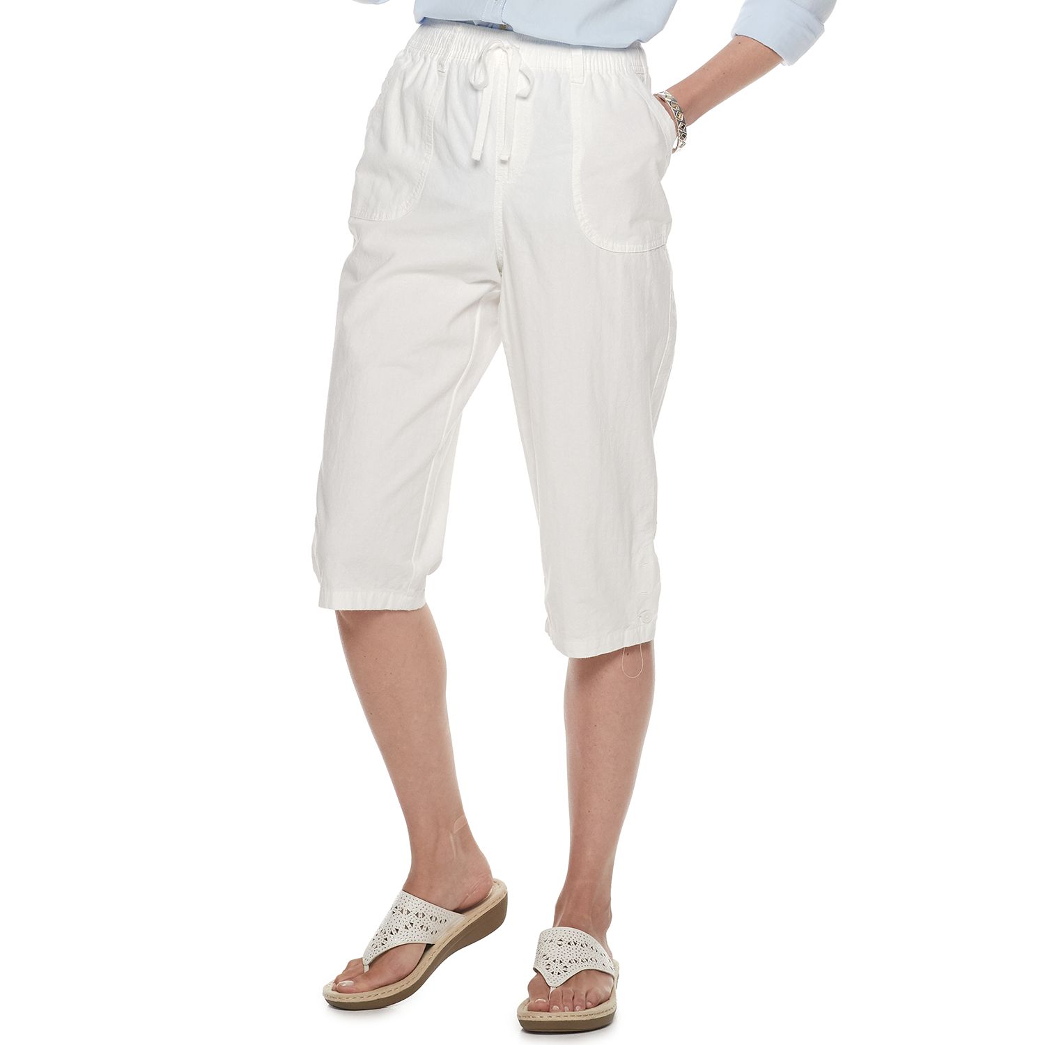 gloria vanderbilt pull on capris