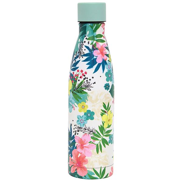 Wellness Double-Wall Stainless Steel 17-oz. Floral Water Bottle