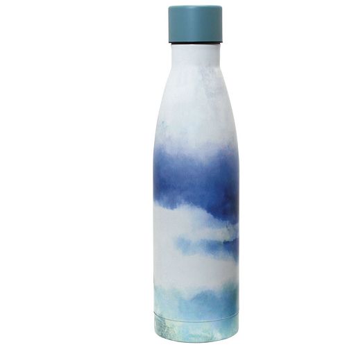 Wellness Double-Wall Stainless Steel 17-oz. Blue Cloud Water Bottle